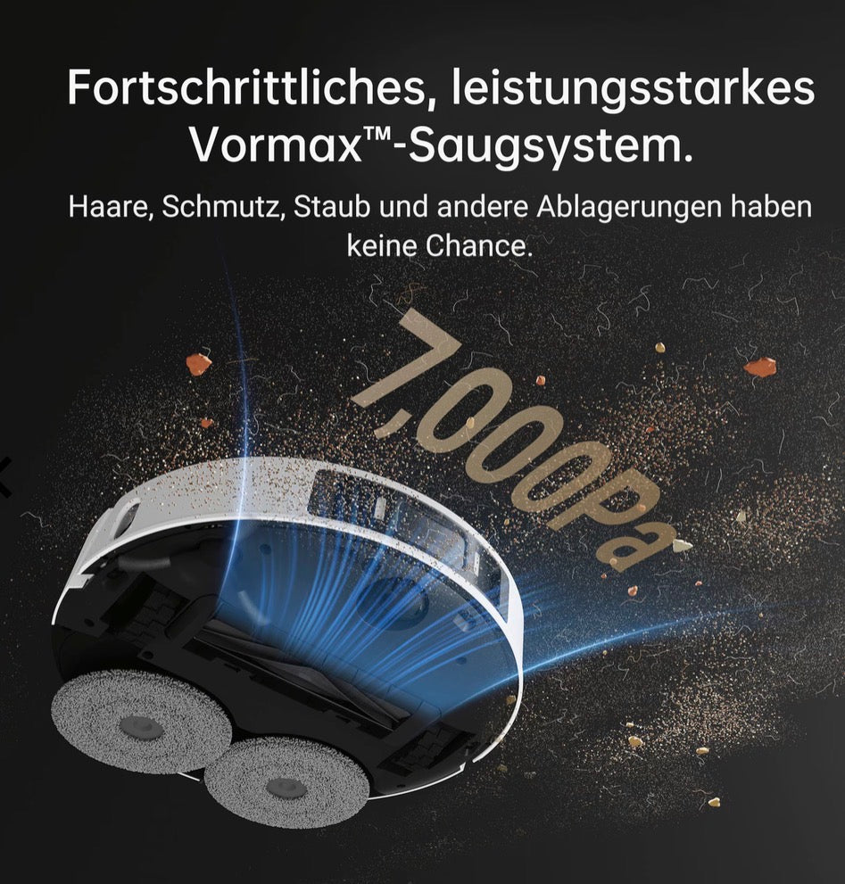 dreame L20 Ultra Complete Saugroboter mit Mop, 7000Pa Roboter-Staubsauger mit MopExtend-Technologie, KI-Hindernisvermeidung, automatisches Wischen(Gebraucht, Zustand:sehr gut)