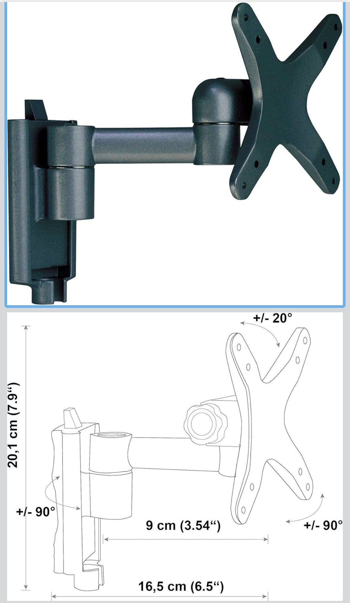 Schwaiger Wand und Schrankhalter LWH 031, 32557