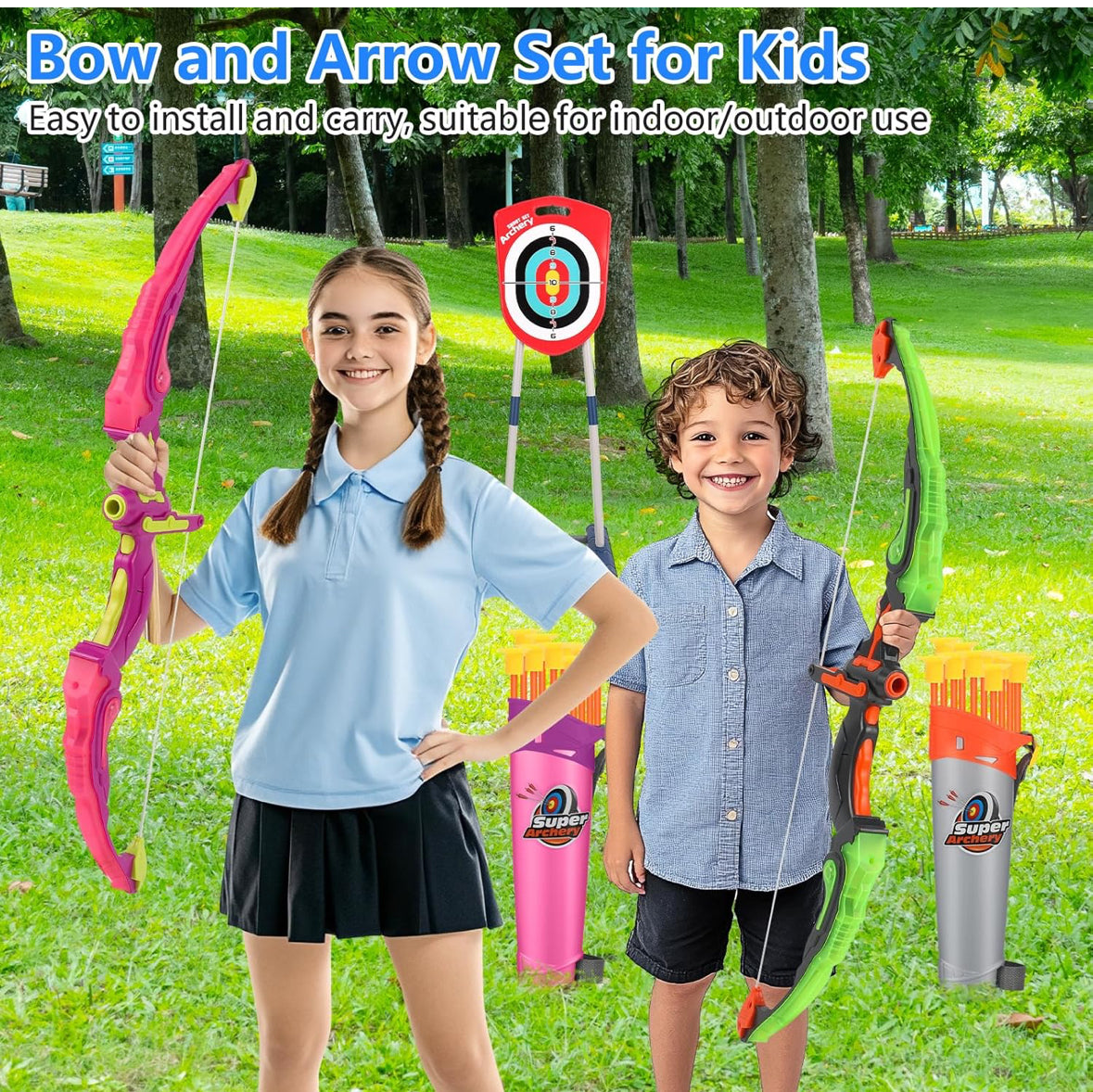 Pfeil Und Bogen Set für Kinder, 2 Pack