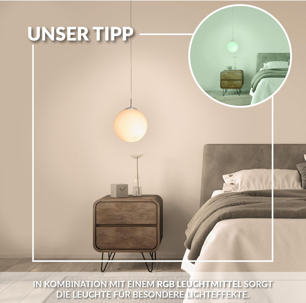 EGLO Hängelampe Rondo, 1 flammige Pendelleuchte, Hängeleuchte aus Metall in Silber und Glas in opal matt weiß, E27 Fassung, Ø 20 cm