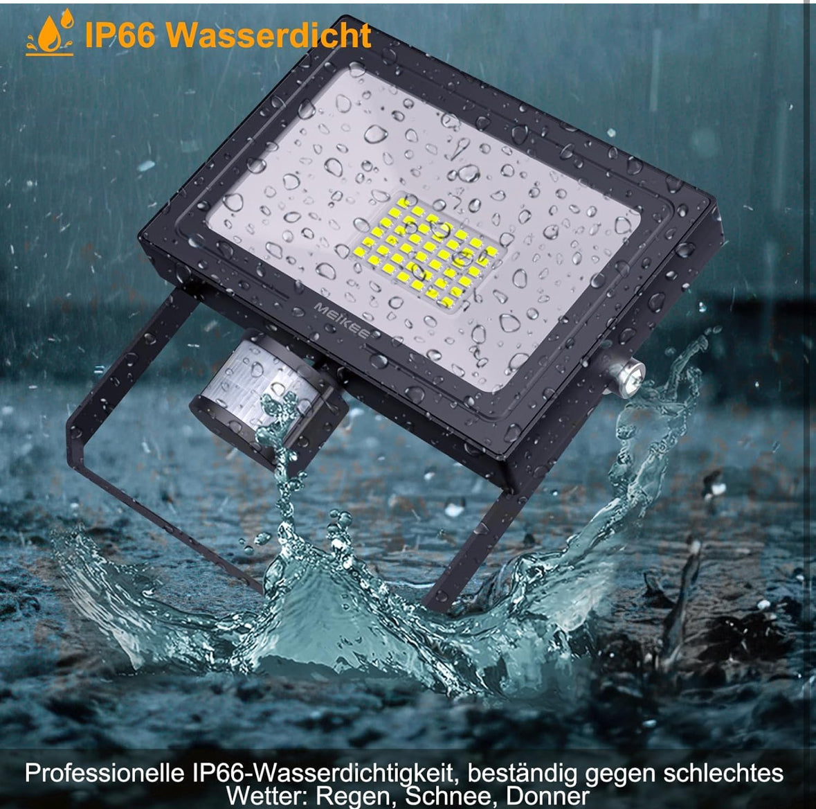 MEIKEE 30W LED Strahler mit Bewegungsmelder