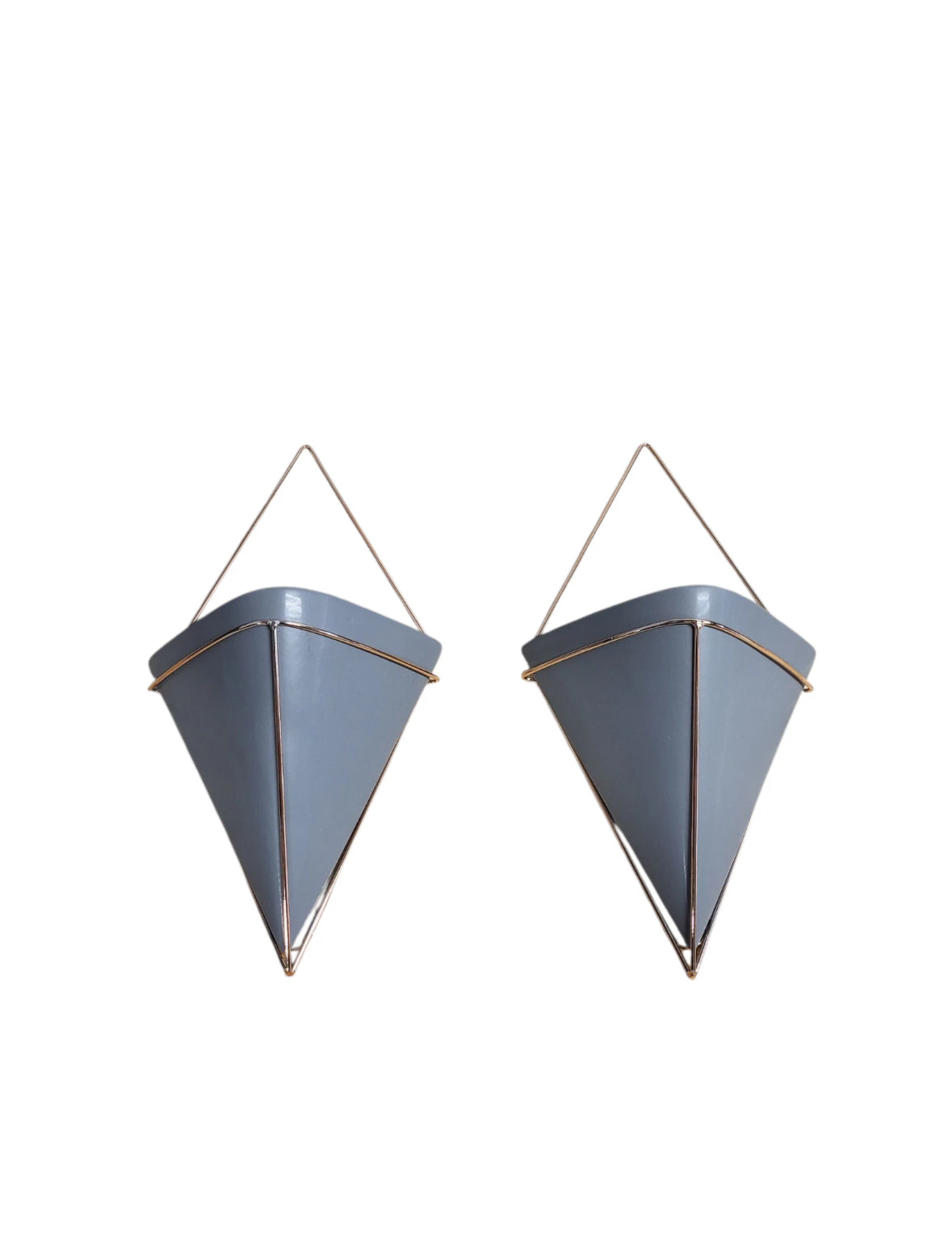 Wandvase Wanddeko für Pflanzen 2er Set 21 x 40,70 x 11,30cm