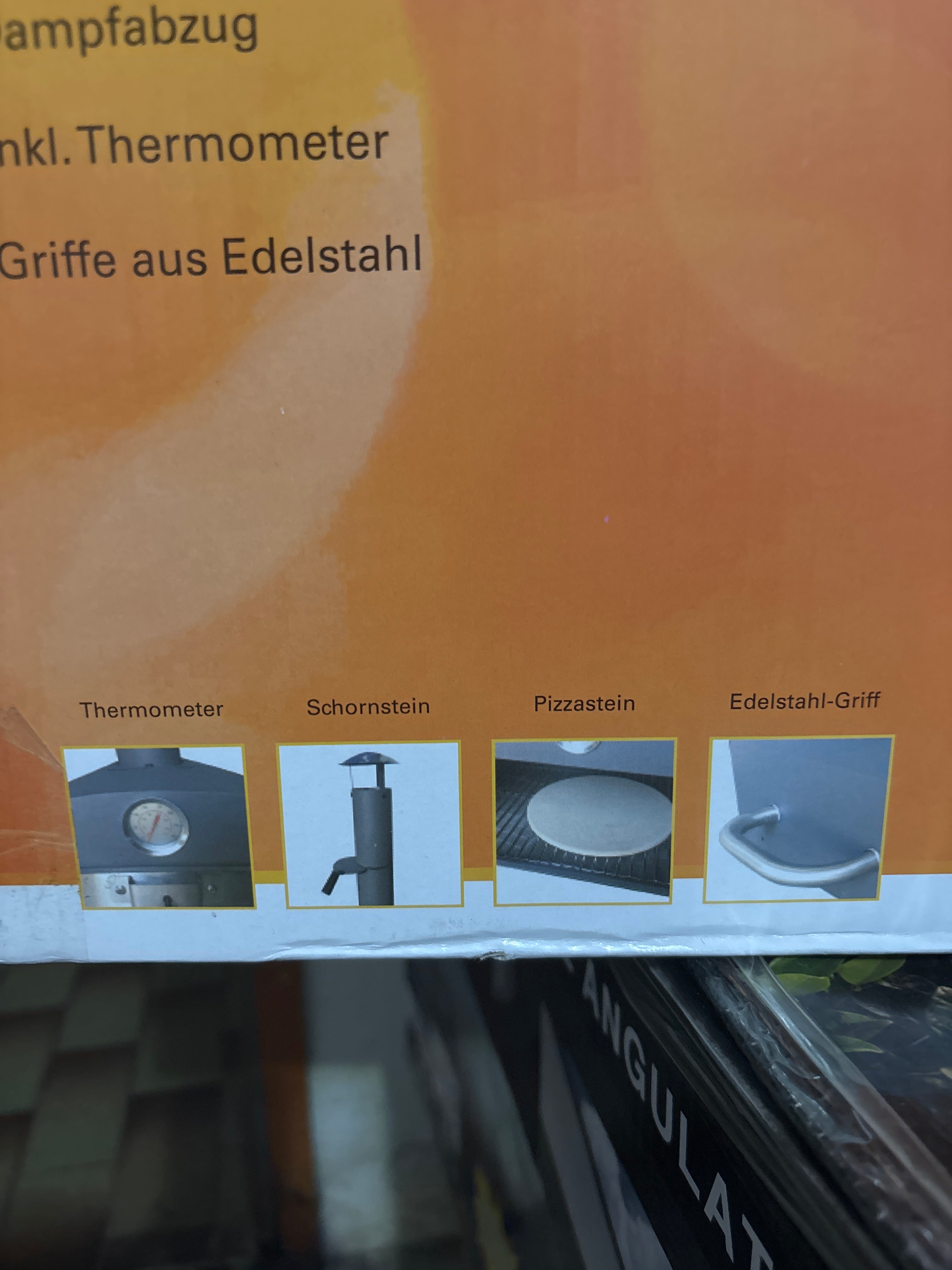 Mr. Gardener Pizza-Aufsatz Backofen inklusive Pizzastein 60x43cm