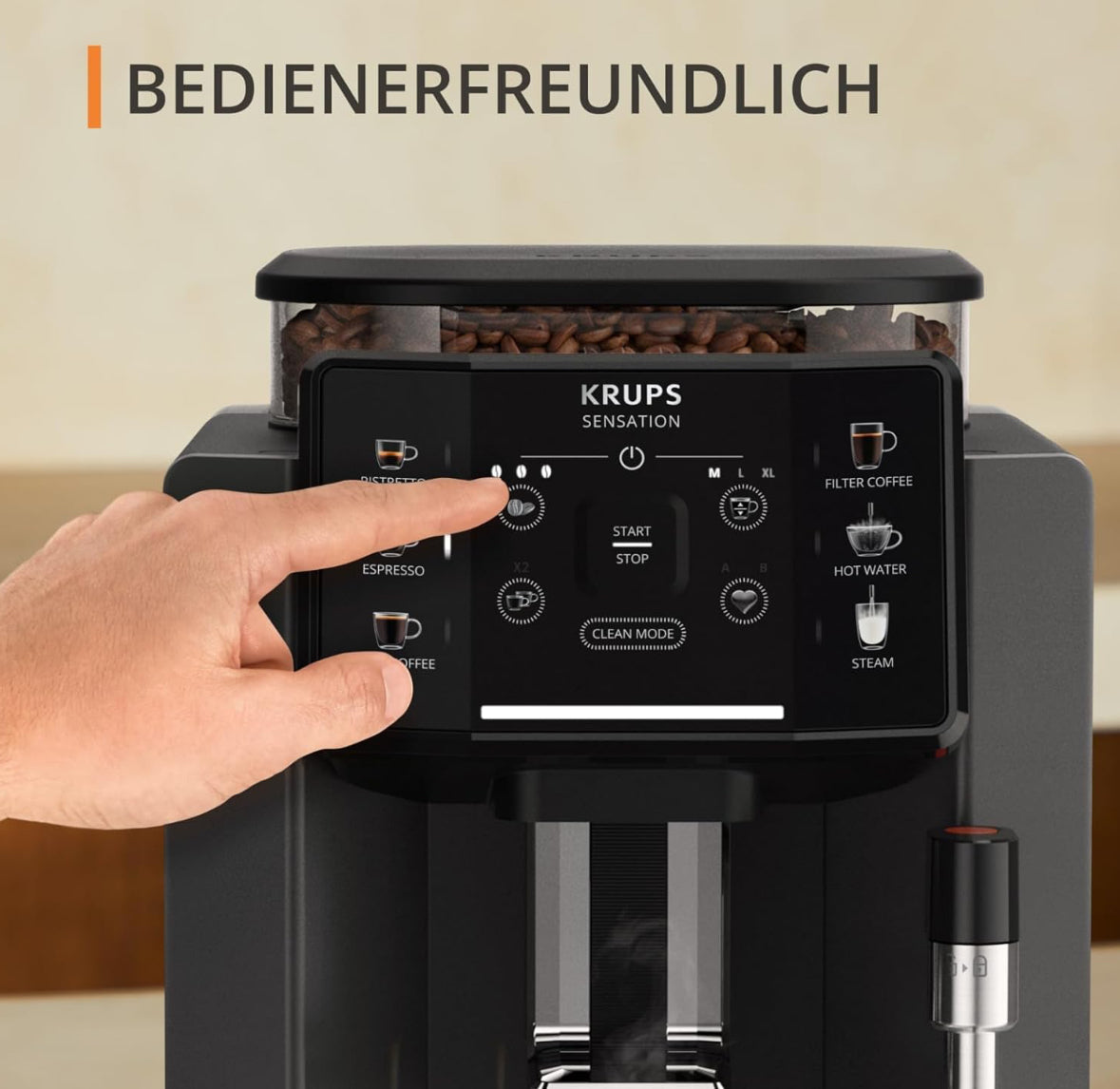 Krups Sensation Kaffeevollautomat EA910810 (Gebraucht Zustand: sehr gut /OVP beschädigt )
