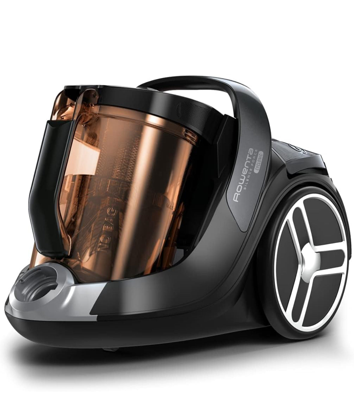 Rowenta RO7260EA Silence Force Cyclonic, beutelloser Bodenstaubsauger , 550 W, 2.5 liters, 67 Dezibel(Gebraucht,Zustand: wie neu / Polsterdüse fehlt)