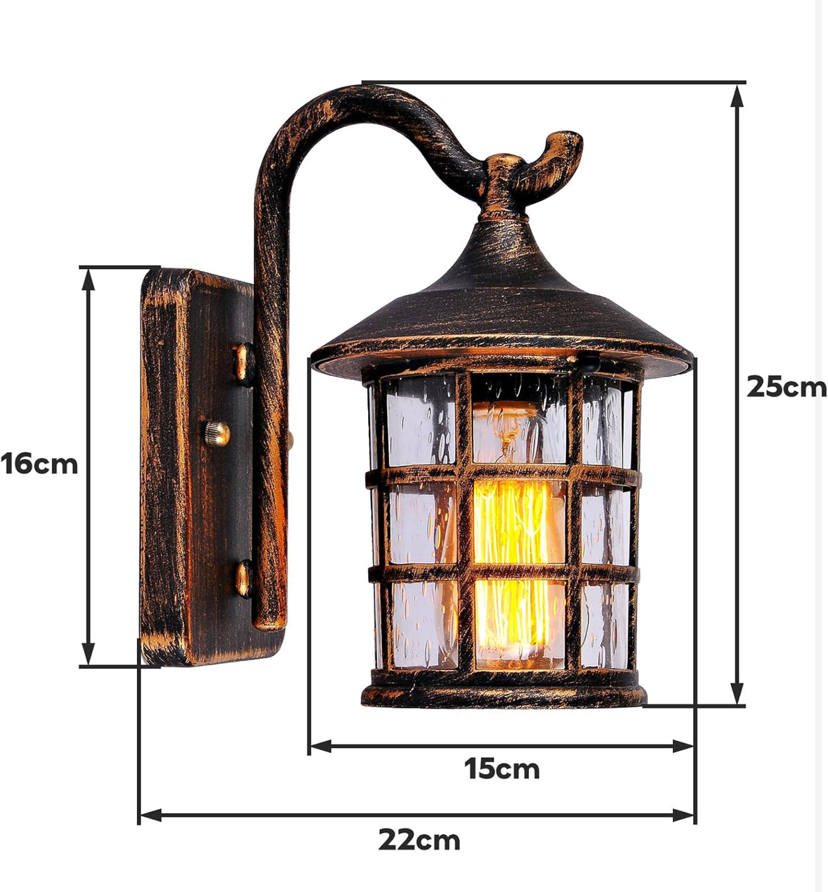 Wandleuchte Vintage SUZNIU