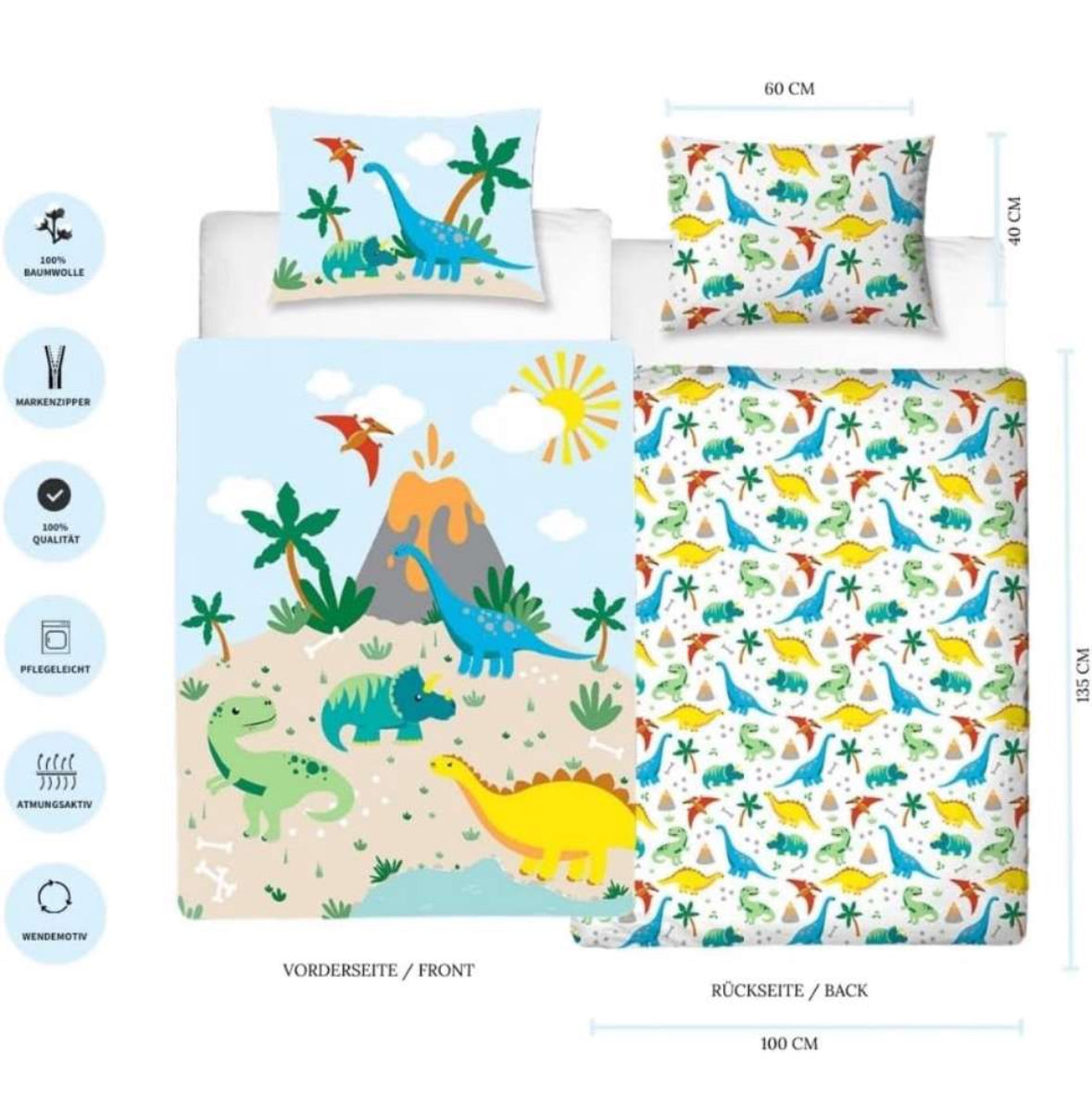 Dino Babybettwäsche Traumhelden