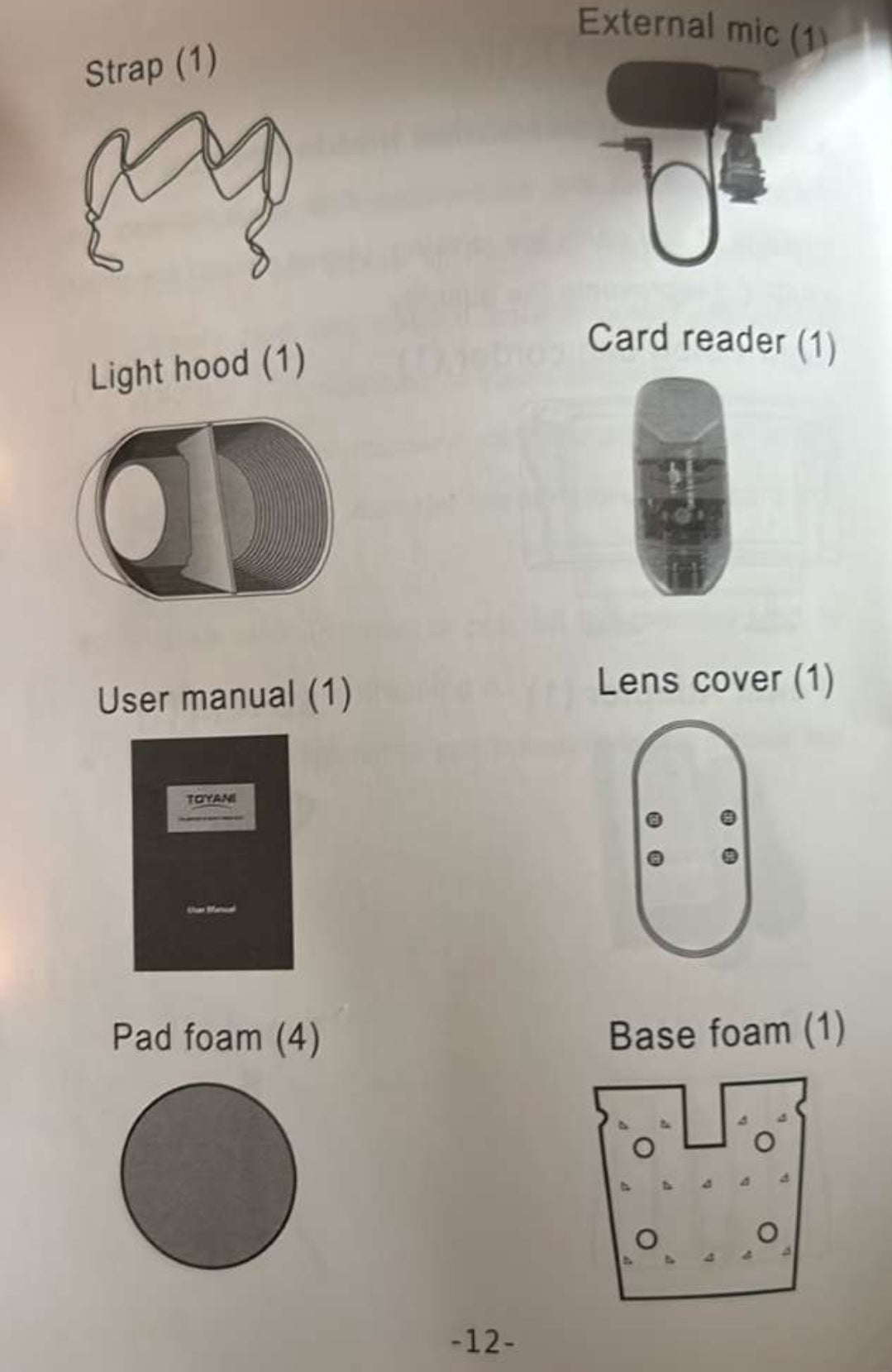 Nachsichtkamera mit Aufnahme Funktion TOYANI TA-JY500