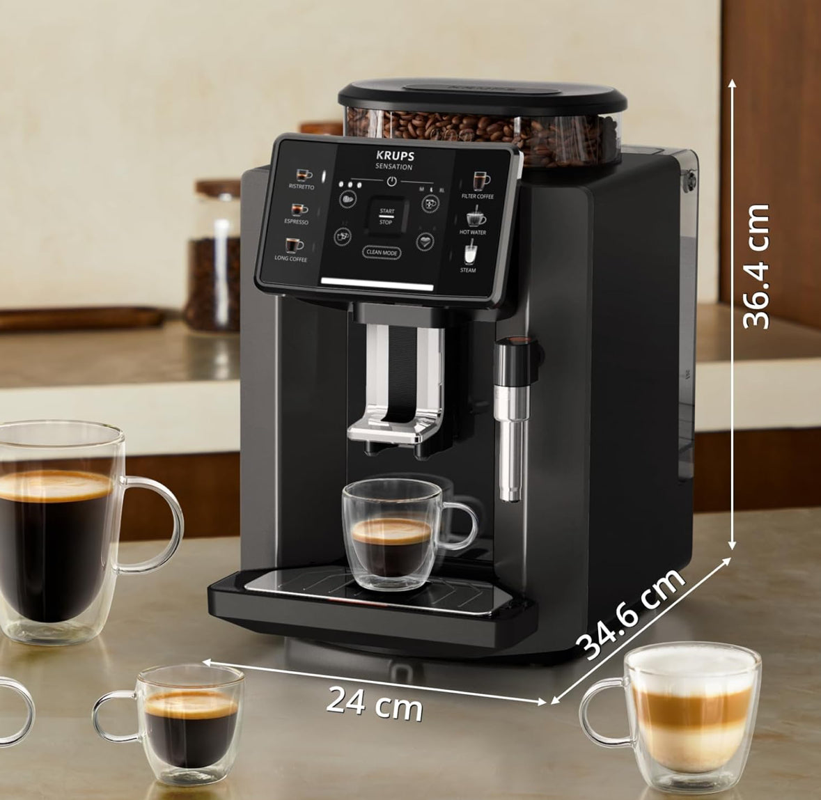 Krups Sensation Kaffeevollautomat EA910810 (Gebraucht Zustand: sehr gut /OVP beschädigt )