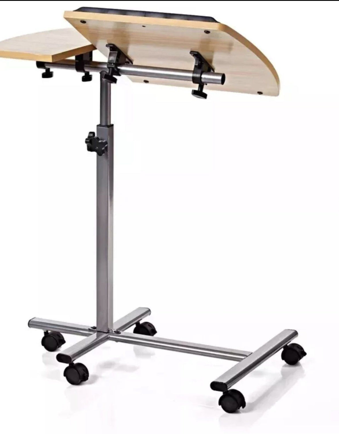 Beistelltisch – Rollbar, klappbar & höhenverstellbar