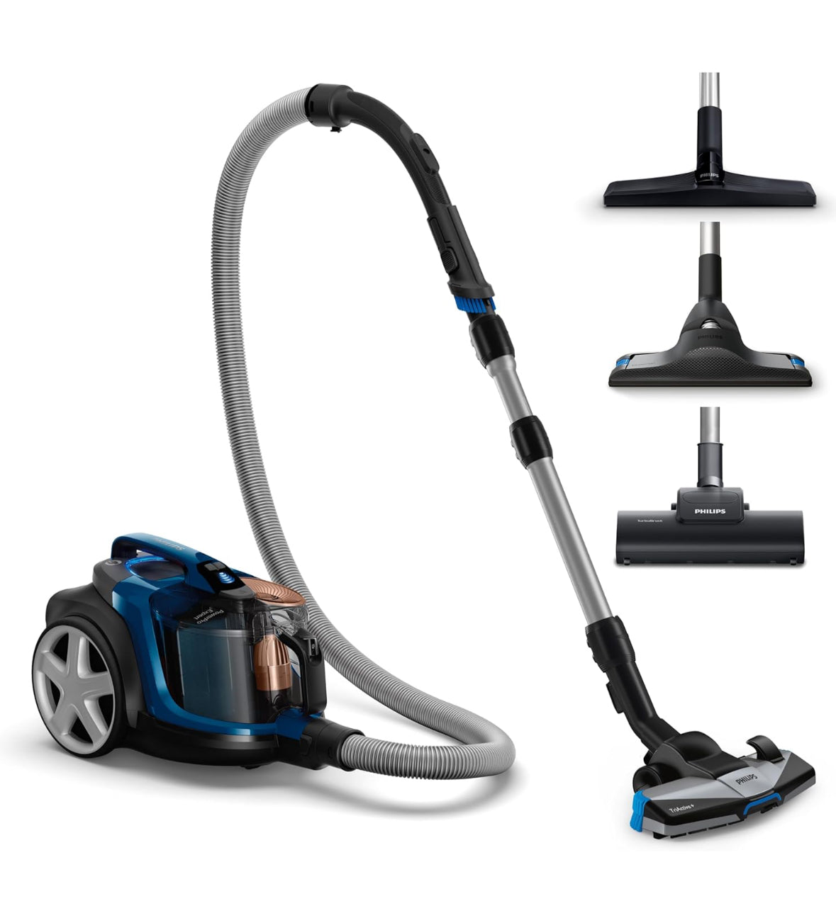 Philips PowerPro Expert Beutelloser Staubsauger – Kompakt, 900-W-Motor, PowerCyclone 8 Technologie für starke Saugleistung