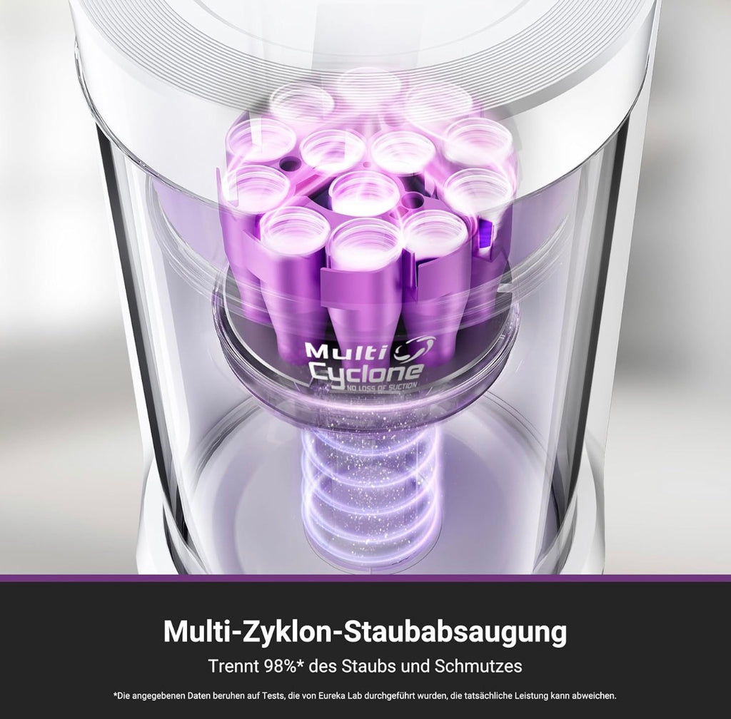 Eureka E20 Plus Staubsaugroboter mit 8000 Pa Saugkraft und selbstentleerender Station, Anti-Wickel-Funktion, 3D Hindernisvermeidung, 180 Minuten Laufzeit, DuoDetect AI, Gebraucht (Zustand: wie neu )