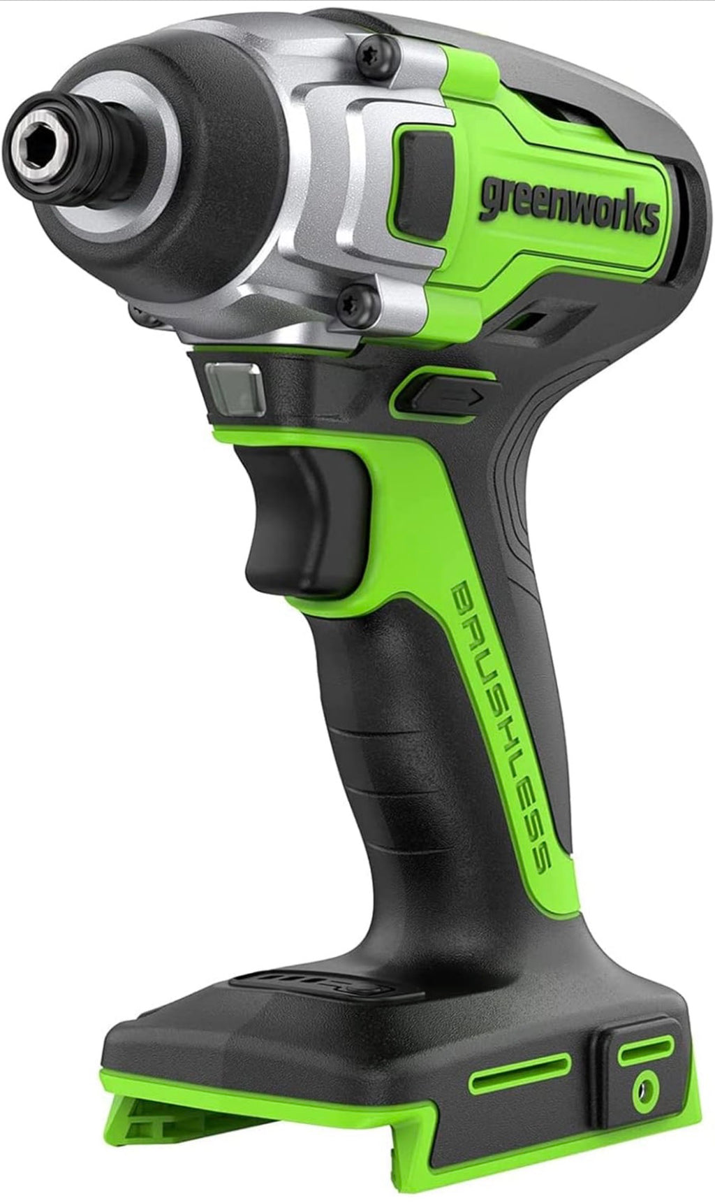 Greenworks GD24ID3 Akku Schlagschrauber mit bürstenlosem Motor, 2800 rpm, 4000 ipm, 300 Nm Drehmoment, 1/4" Sechskantfutter OHNE 24V Akku & Ladegerät