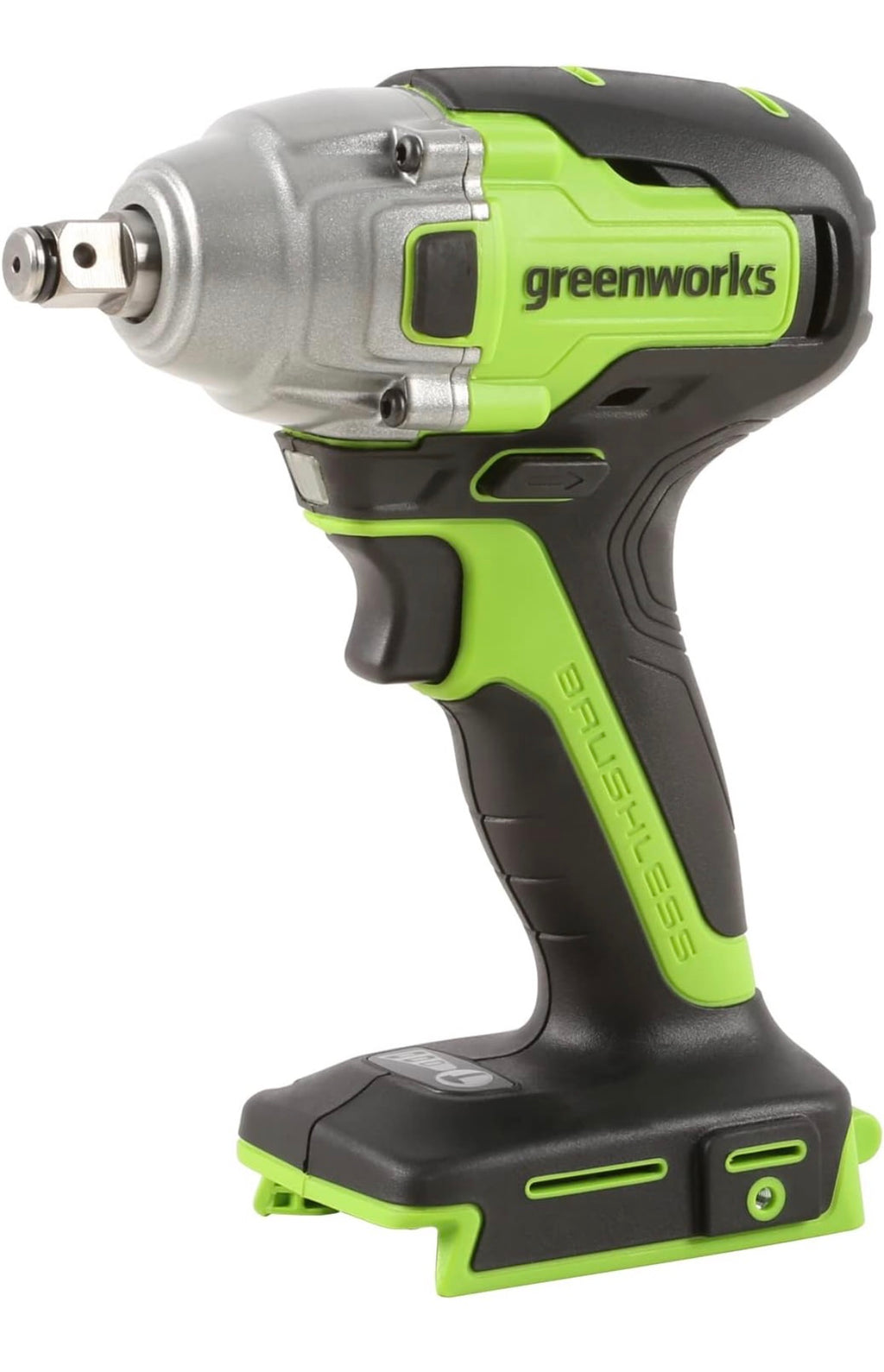 Greenworks GD24IW400 Akku Schlagschrauber mit bürstenlosem Motor, 0-2800 U/min, 0-4000ipm, 400Nm Drehmoment, 1/2" Adapter OHNE 24V Akku & Ladegerät