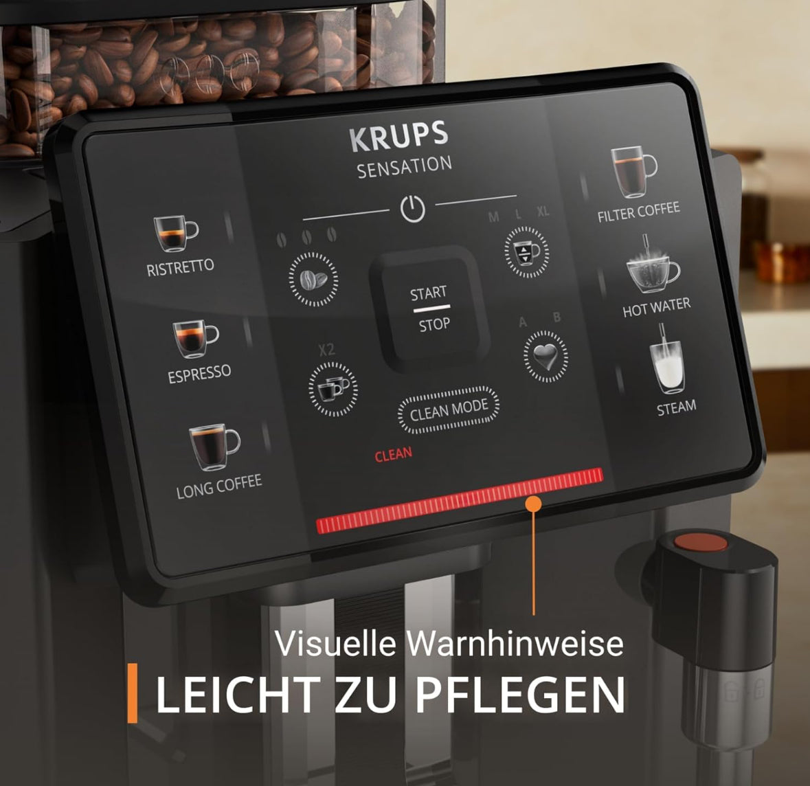 Krups Sensation Kaffeevollautomat EA910810 (Gebraucht Zustand: sehr gut /OVP beschädigt )