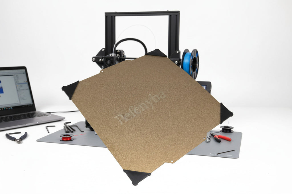 BefenybayFlexibles PEI-Blechbett Magnetisch beheiztes Bett Baufläche 235x235mm für Ender 3/Ender 3 Pro/Ender 5 3D-Drucker (235x235mm)