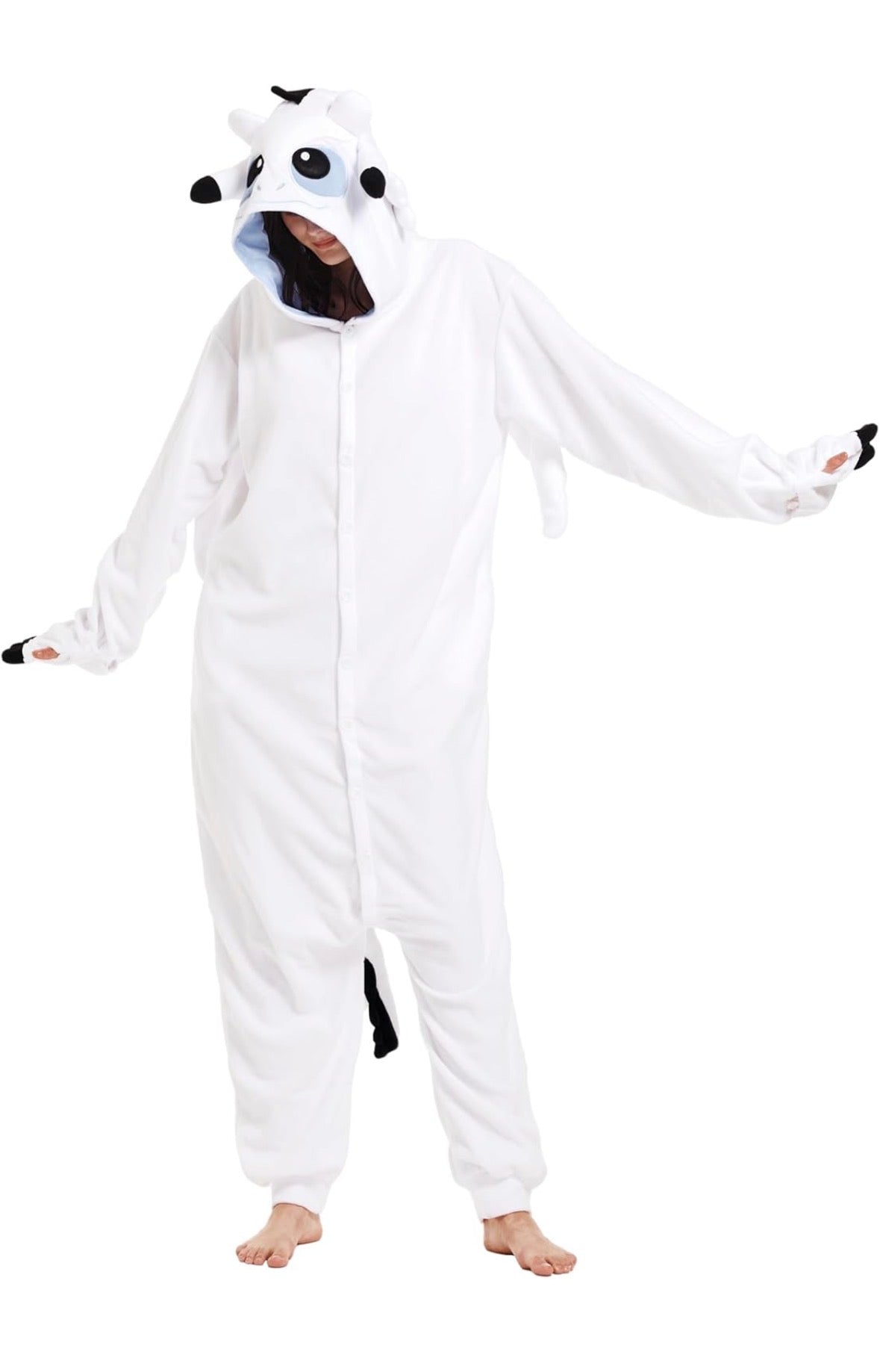 Unisex Erwachsene Drachen-Einteiler, Pyjama, Tier-Nachtwäsche, Drachenkostüm, Größe M