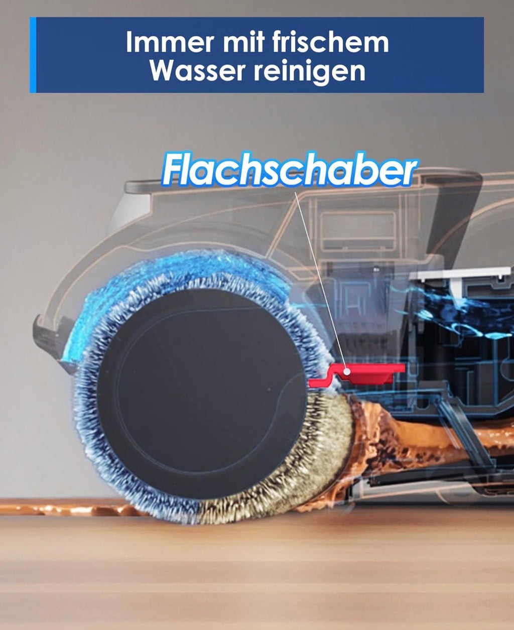 Tineco iFLOOR 5 Breeze Nass Trockensauger, EIN-Schritt-Reinigung für Hartböden, Leichtes Kabelloses Saugwischer
Selbstreinigung, Dreifache Batterielebensdauer, Kantenreinigung