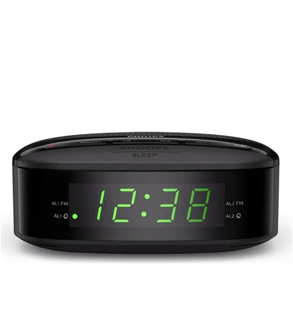 Philips Audio Radiowecker UKW Radio (Doppelter Alarm, Sleep Timer, Kompaktes Design) - TAR3205/12