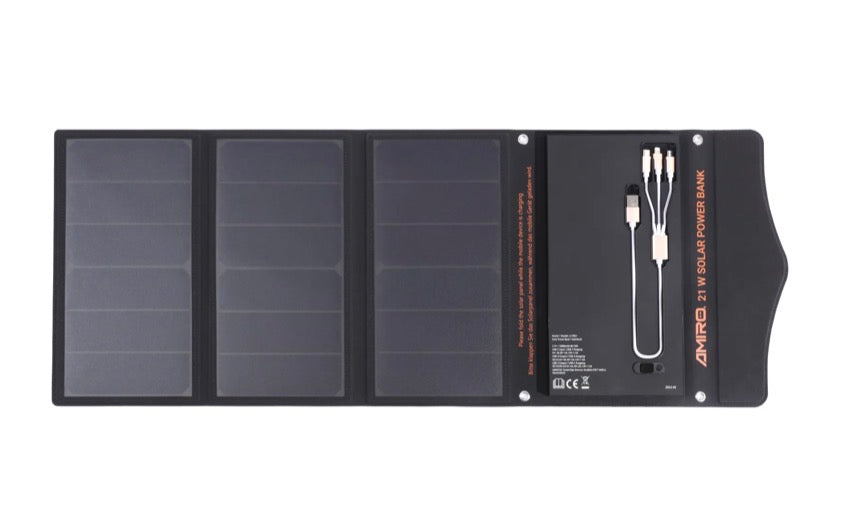 Solar Powerbank der Firma Yard Force Model: LX PB21 mit 21 W, Farbe grau, Zustand: Unbenutzt (Verpackung geöffnet)