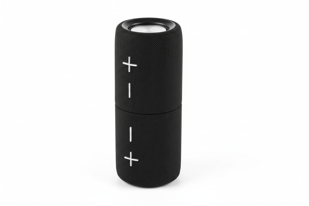 INTEMPO EE7452BLKSTKEU7 Set of 2 TWS Wireless Speakers - Bluetooth Speakers mit Magnetic Design, Wireless Reichweite 25m, Rechargeable Battery, bis zu 6 Stunden Play Time
