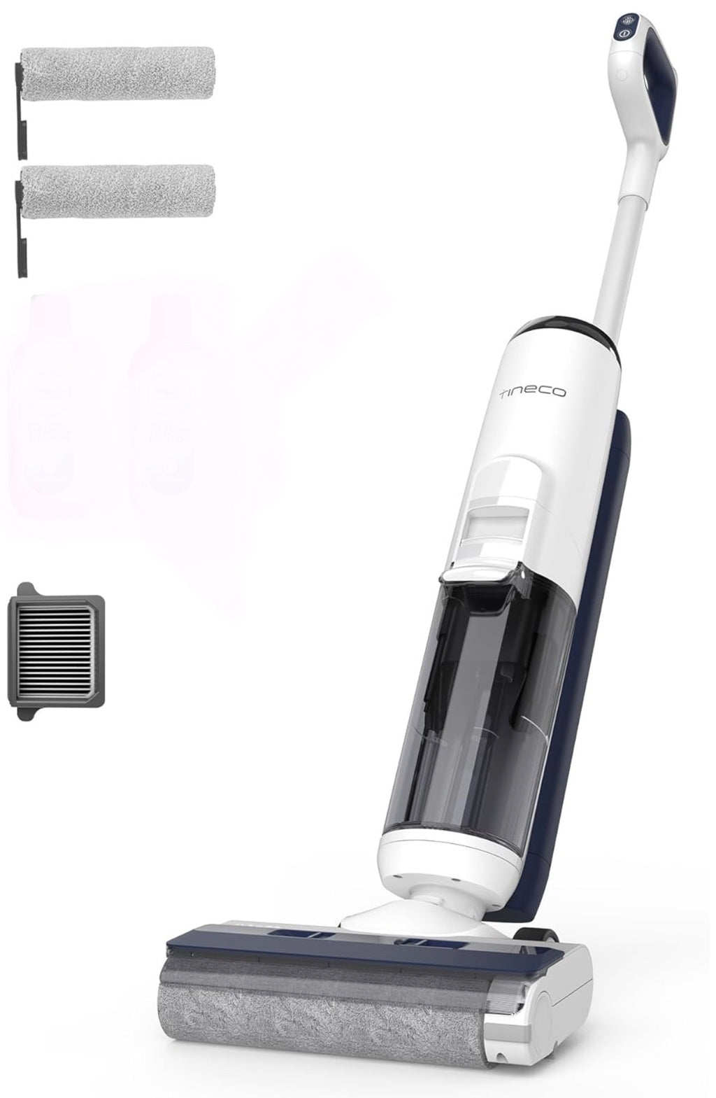 Tineco iFLOOR 5 Breeze Nass Trockensauger, EIN-Schritt-Reinigung für Hartböden, Leichtes Kabelloses Saugwischer
Selbstreinigung, Dreifache Batterielebensdauer, Kantenreinigung