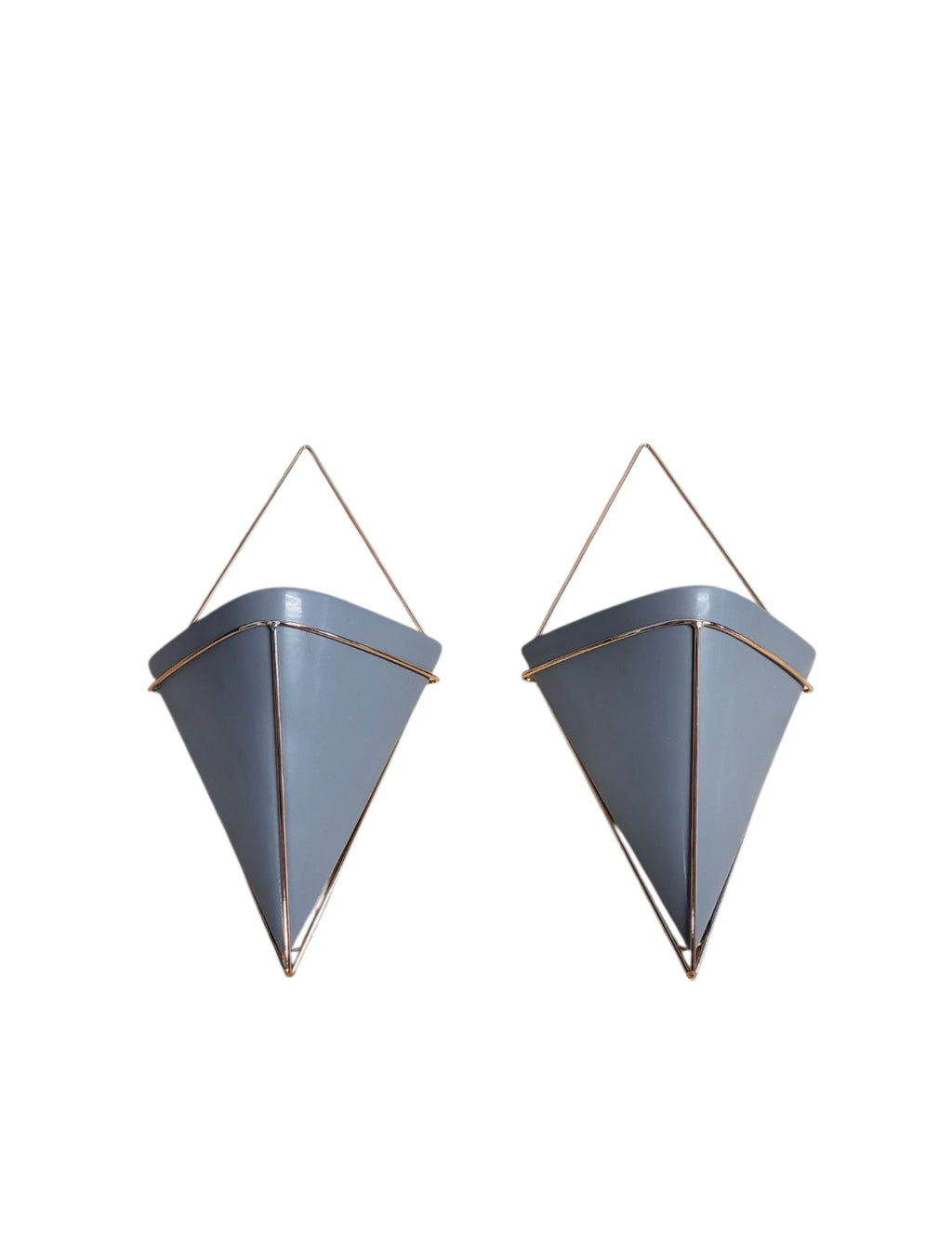 Wandvase Wanddeko für Pflanzen 2er Set 21 x 40,70 x 11,30cm