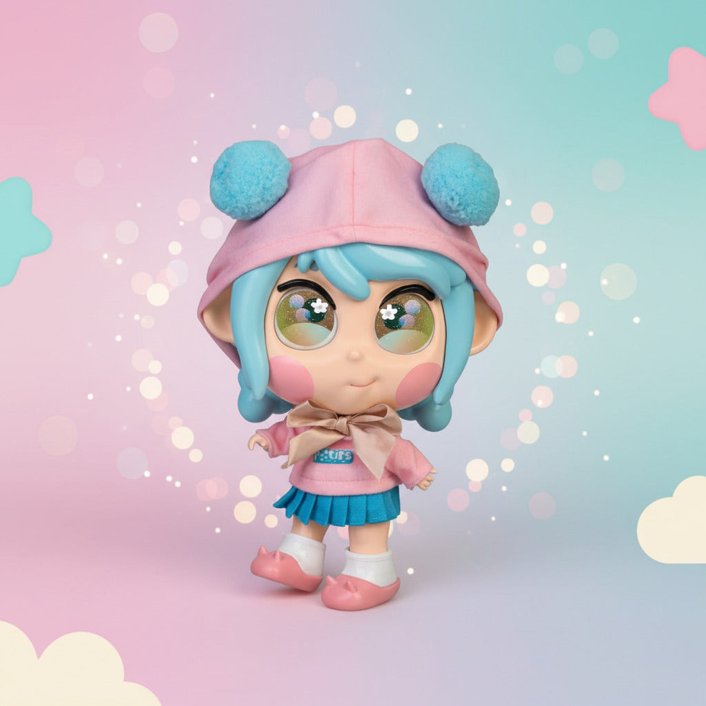 Trotties Mia mit Emoti-Augen, Mehrfarbig, Reisepuppen aus der Zeichentrickserie, mit über 10 Accessoires, Geschenk für Mädchen und Jungen ab 3 Jahren