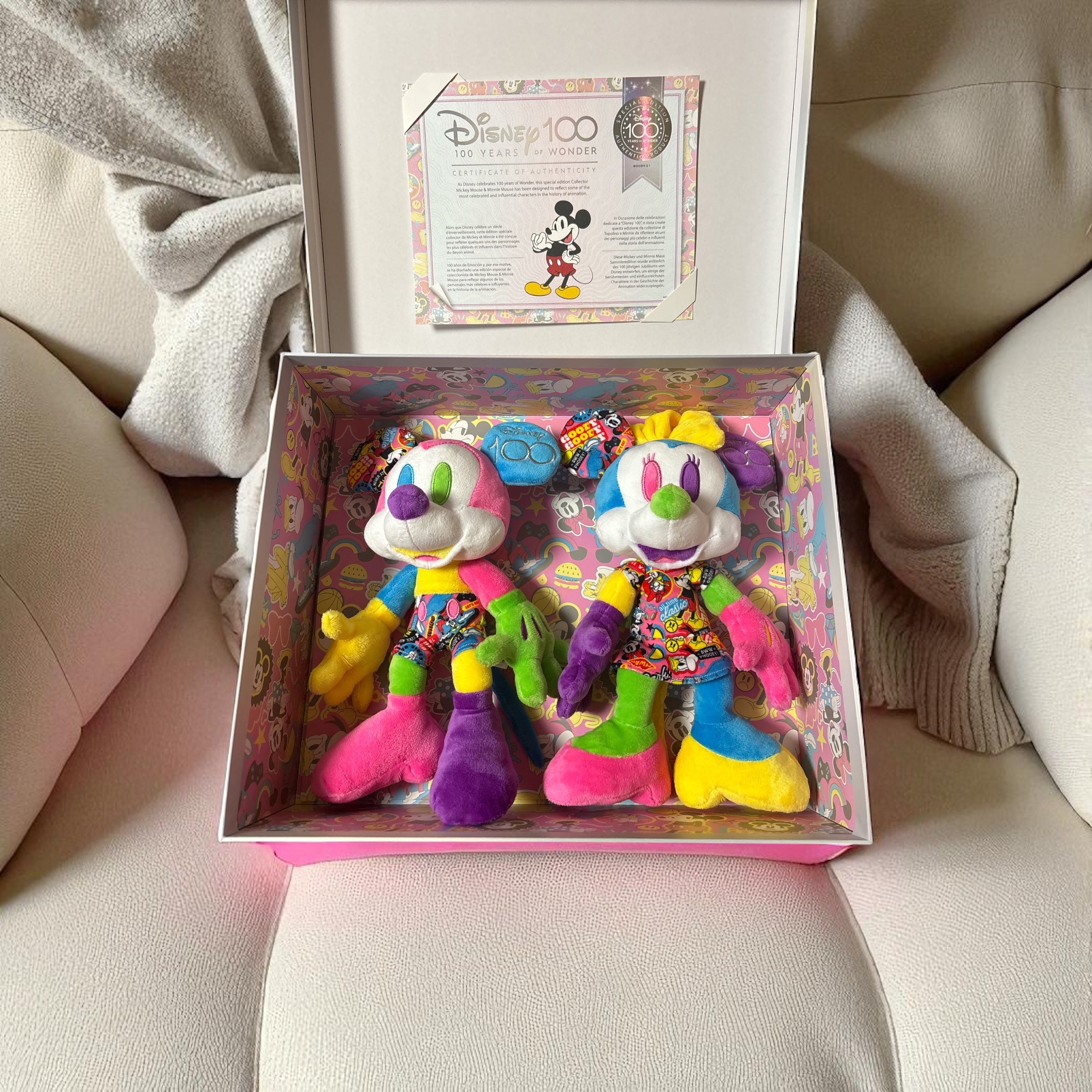 Micky Maus und Minnie Maus Figuren 100 Jahre Walt Disney