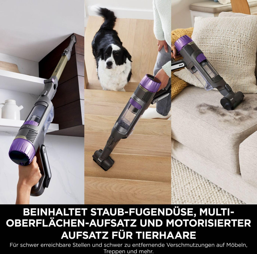 Shark PowerDetect Clean & Empty Akku-Staubsauger, DuoClean Detect, Reverse Clean, 2-L-Selbstentleerstation ( Gebraucht,Zustand: Gut )