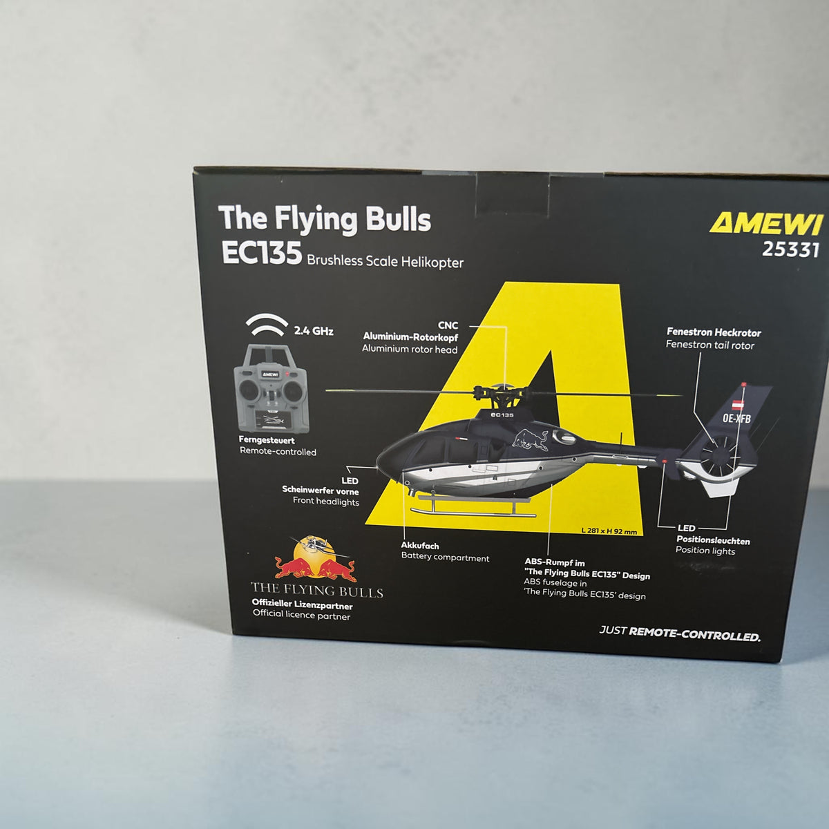 🚁 AMEWI The Flying Bulls EC135 PRO Brushless Scale Helikopter – NEU & OVP
