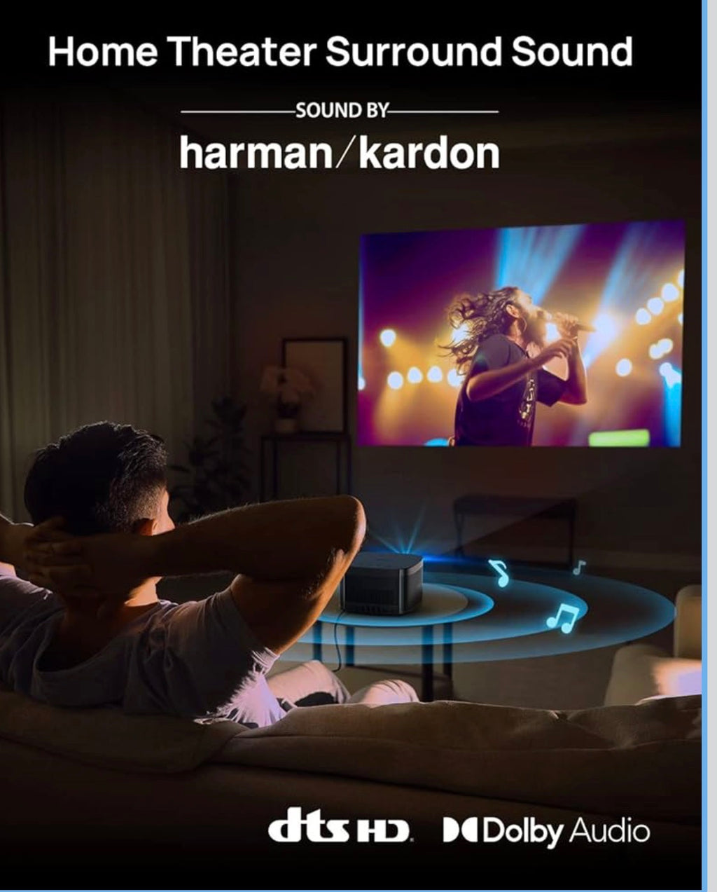 XGIMI Horizon Pro 4K Beamer Heimkino, DLP 4K Beamer, 1500 ISO Lumen, 200 Zoll, Videoprojektor mit WiFi Bluetooth, 8W Harman/Kardon Lautsprecher, Android TV 10.0, HDR10 und HLG