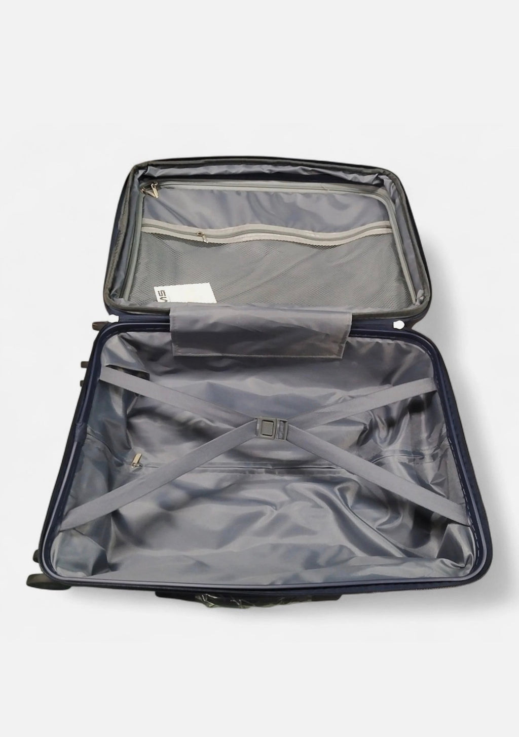 DMS RK-3800DB 7-teiliges PP Hartschalen-Kofferset mit Teleskopgriff Farbe Blau