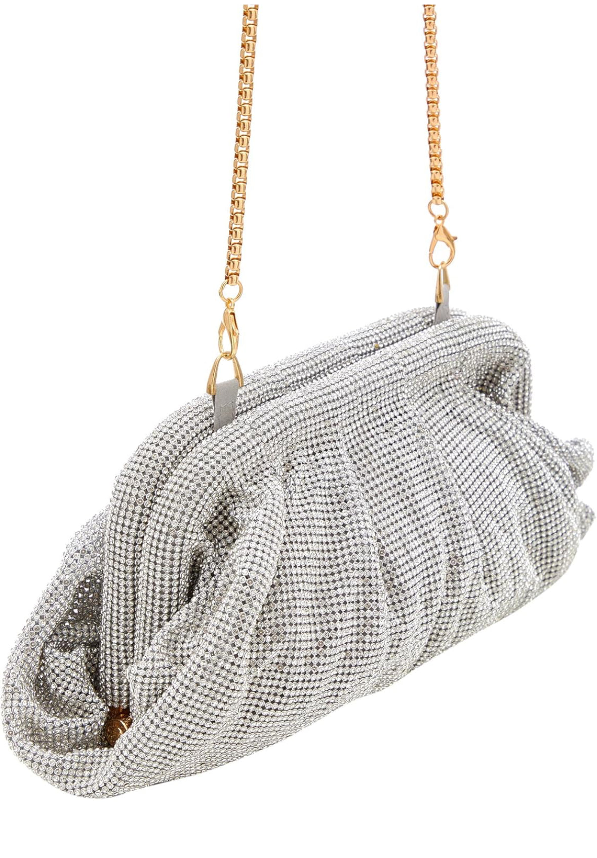 NAEMI Damen Clutch Bag Silber
