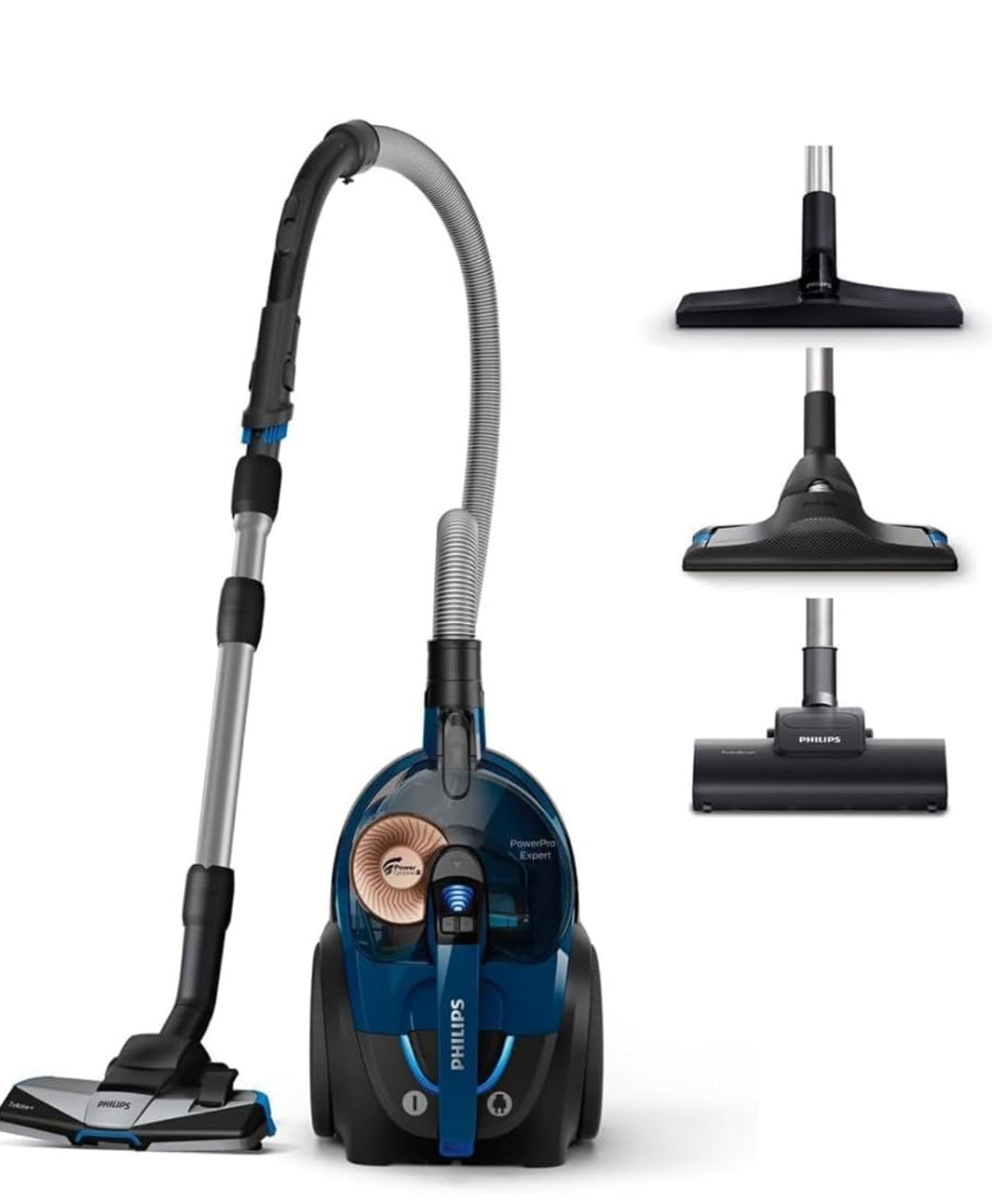 Philips PowerPro Expert Beutelloser Staubsauger – Kompakt, 900-W-Motor, PowerCyclone 8 Technologie für starke Saugleistung