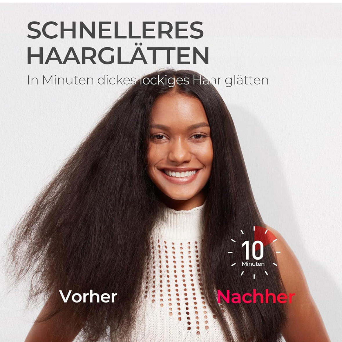 TYMO Ionen Haarglätterbürste