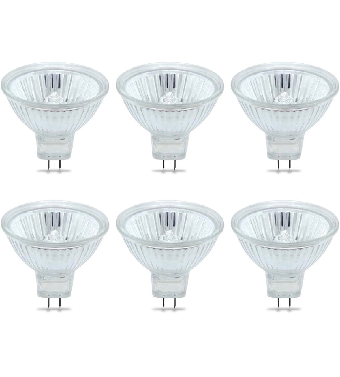 1 Packung( 10 Stück)BAB C Halogen-Leuchtmittel, 20 W, 12 V, MR16, dimmbar, Flut-Halogen-Leuchtmittel, MR16, 2-poliger Sockel