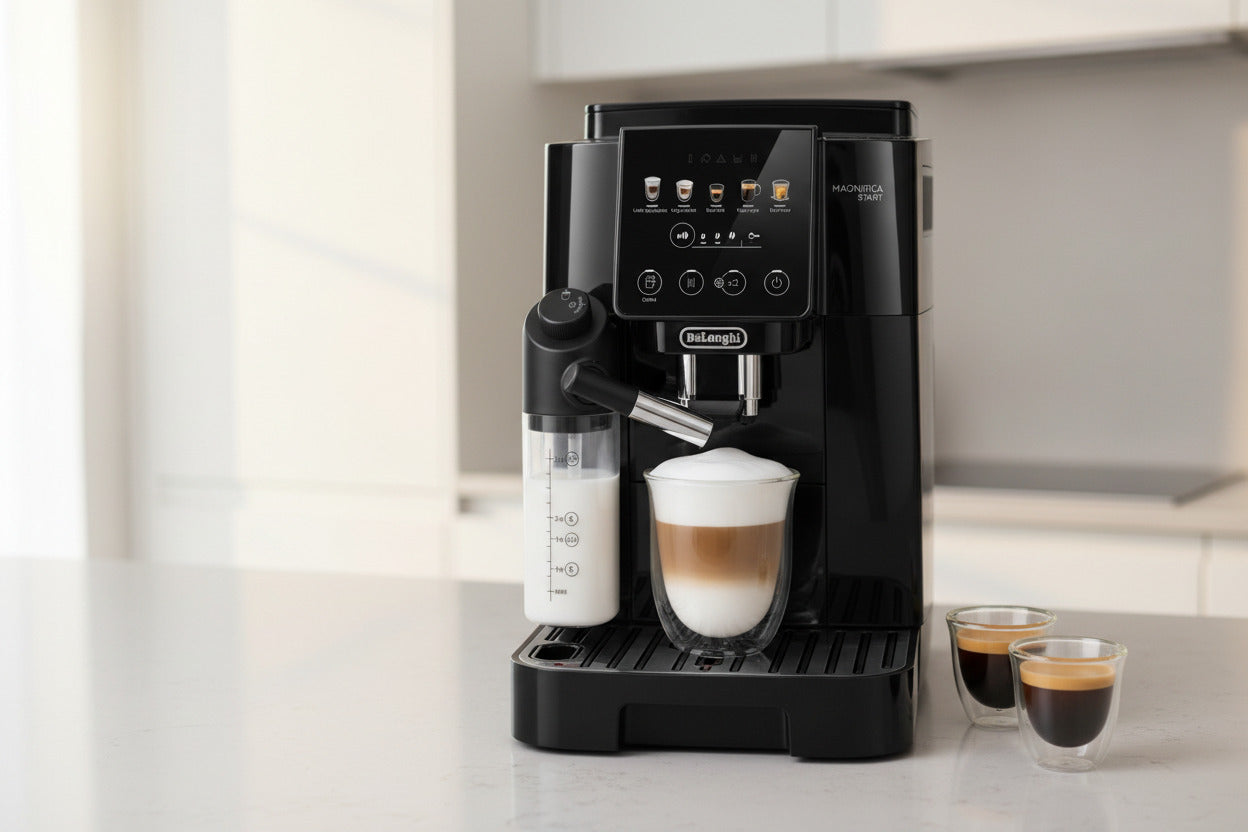 DeLonghi Magnifica Start, Soft-Touch-Bedienfeld, Schwarz ,ECAM220.91.B (Gebraucht Zustand: sehr gut)