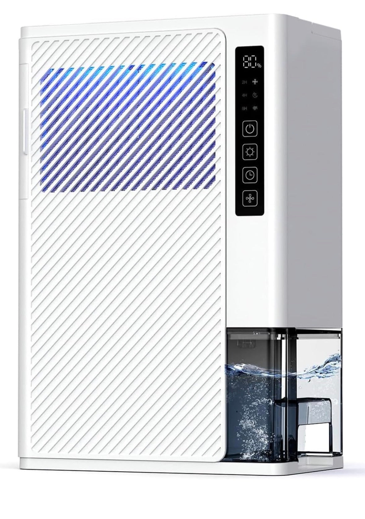 Heelay 3L/24H Luftentfeuchter Elektrisch Winter Lüfter Heiztrockner Leise Tragbarer Entfeuchter Entfeuchter Kippschutz Powermodus Schlafmodus Timer für Schlafzimmer Badezimmer Keller