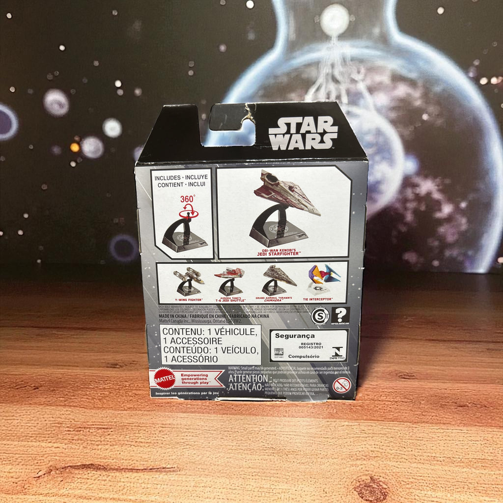 Mattel HotWheels Star Wars Starships Select OBI-Wan Kenobis Jedi Starfighter #32, Maßstab 1:50