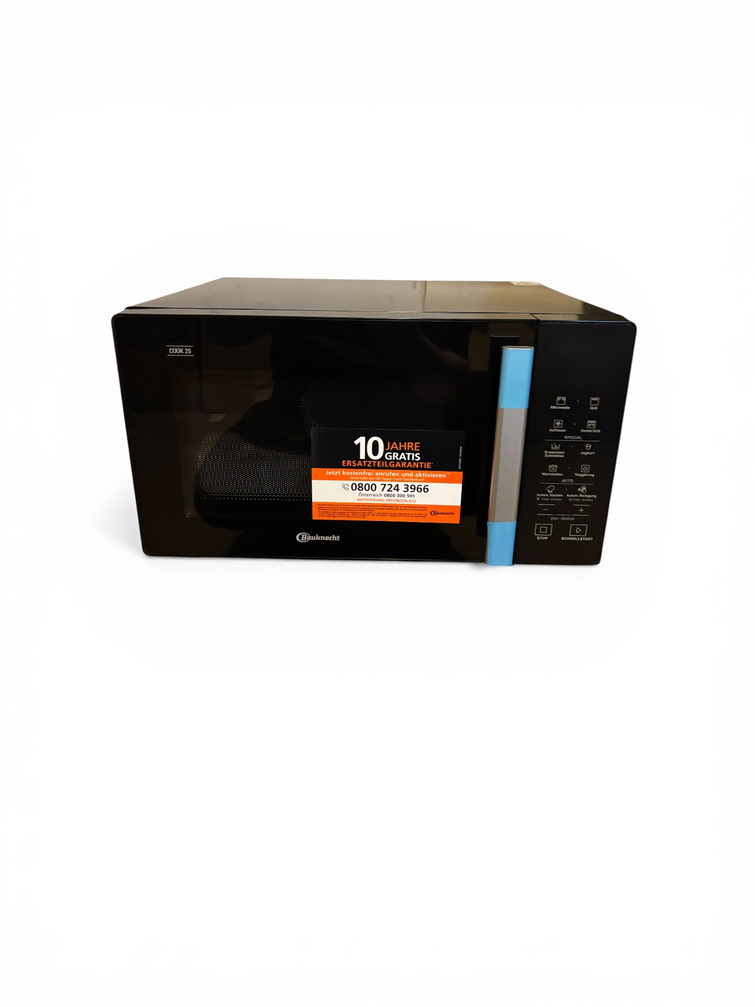Bauknecht MWK 253 B Mikrowelle/ 25 l Garraum/Automatikprogramme/Schmelzfunktion/Kombination Grill und Mikrowelle/Schnellstart-Funktion (Rapid-Start)/ RapidDefrost Auftaufunktion/Warmhaltestufe