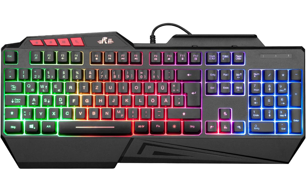 Rii Gaming Tastatur, PC Tastatur Beleuchtet