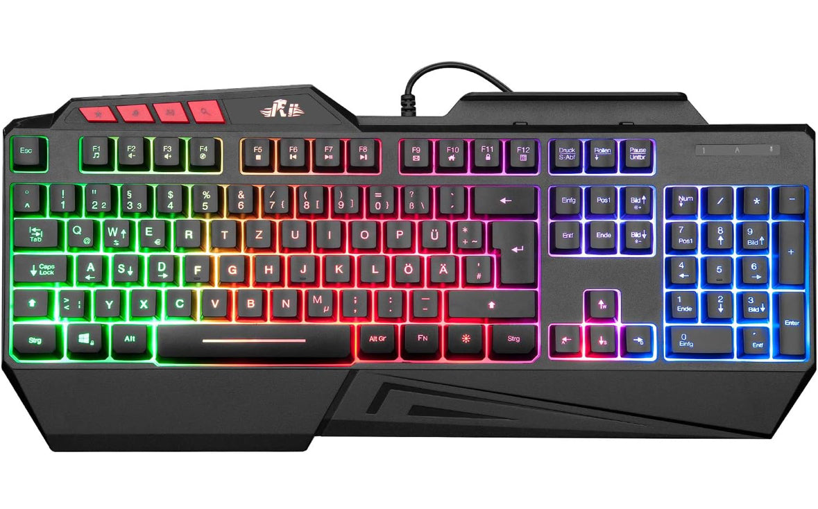 Rii Gaming Tastatur, PC Tastatur Beleuchtet