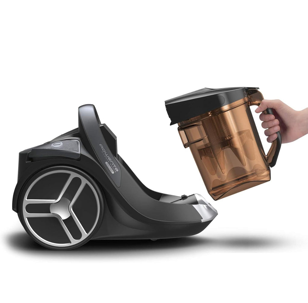 Rowenta RO7260EA Silence Force Cyclonic, beutelloser Bodenstaubsauger , 550 W, 2.5 liters, 67 Dezibel(Gebraucht,Zustand: wie neu / Polsterdüse fehlt)