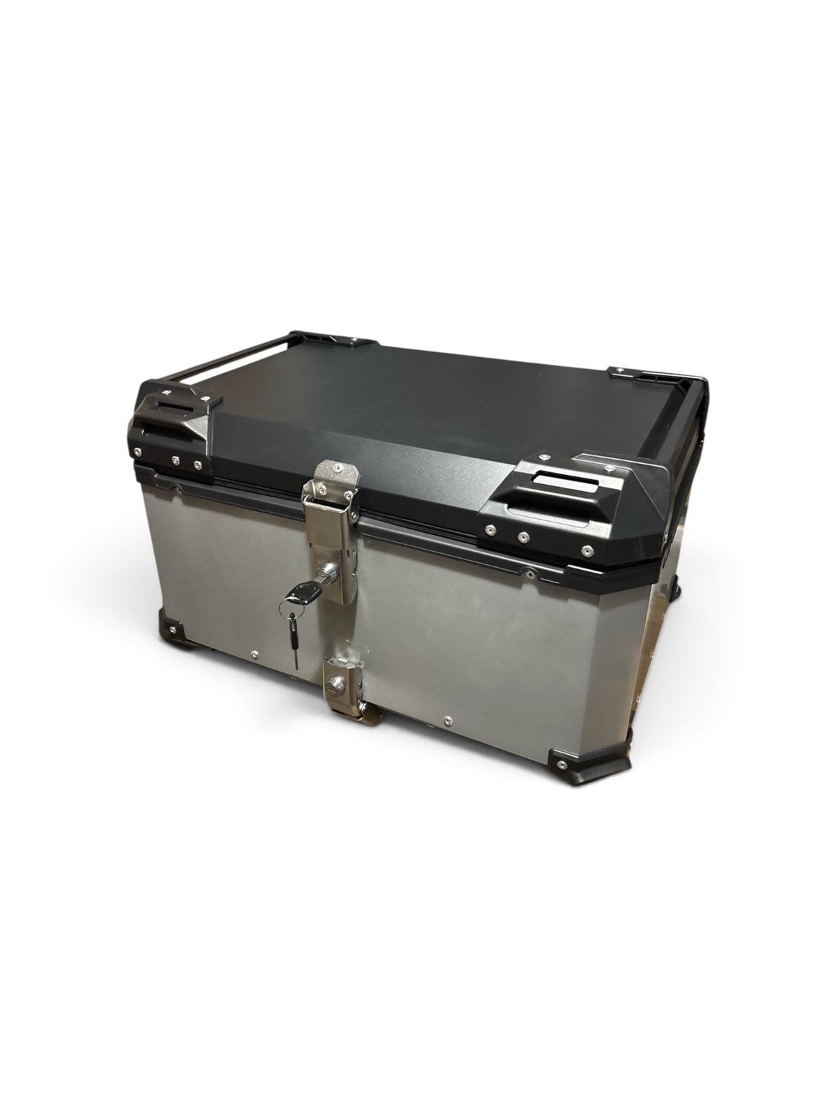 Motorrad Topcase Aluminium 60L 57x38x28cm Gepäckkoffer mit Innenpolsterung NEU
