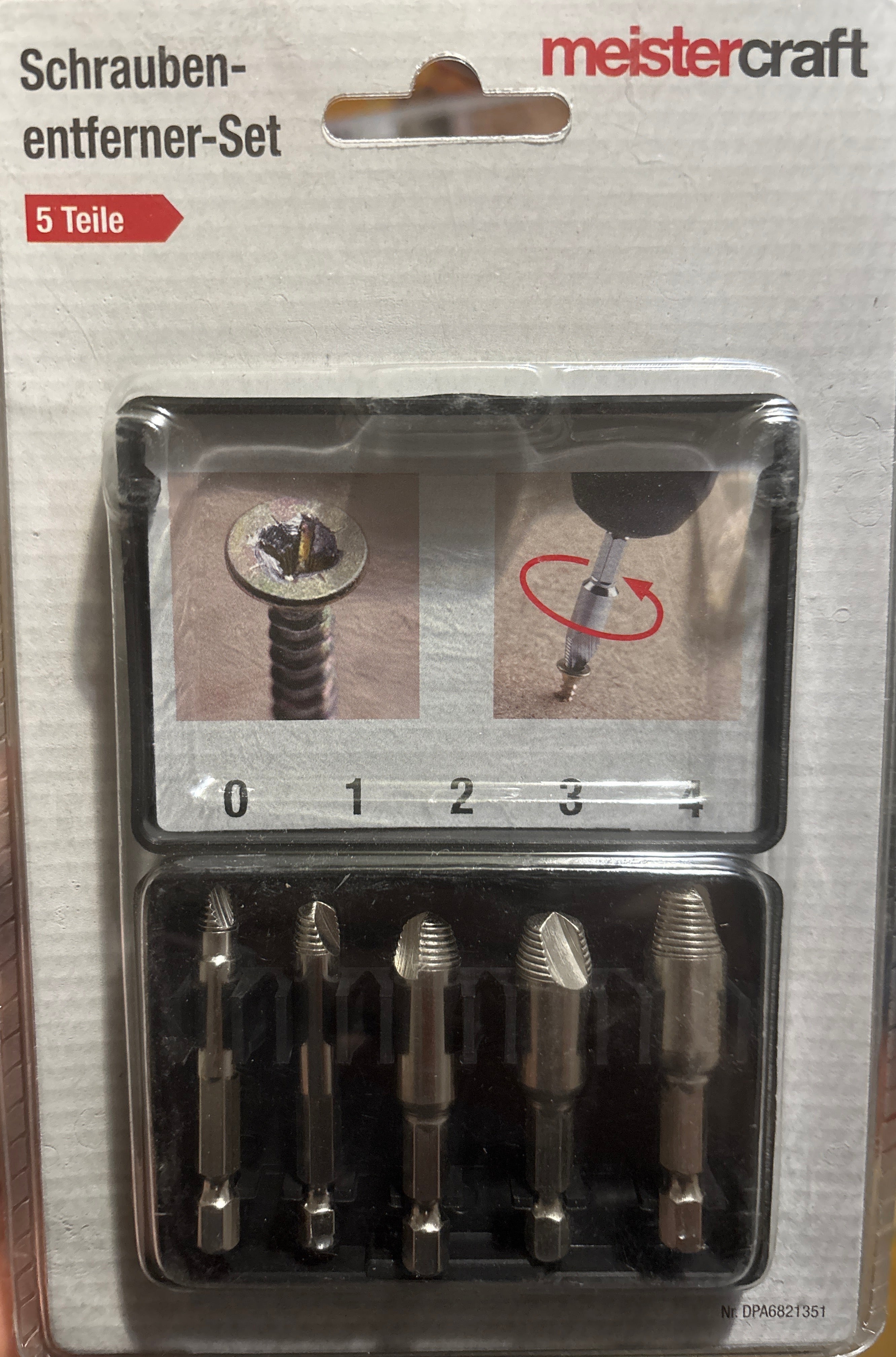 Meistercraft Schrauben-Entferner-Set.