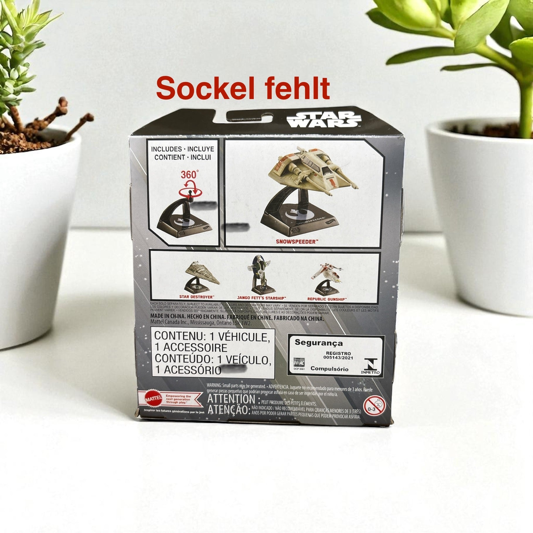 Mattel HotWheels Star Wars Starships Select Snowspeeder