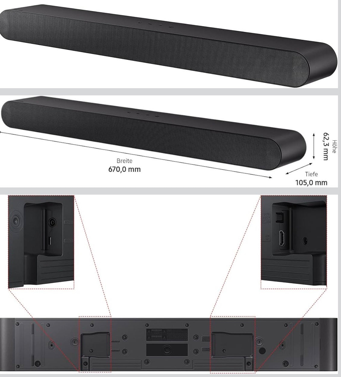 Soundbar  der Firma Samsung Model: HW-S56B 3.0-Kanal, Zustand: Neu (originalverpackt & eingeschweißt)