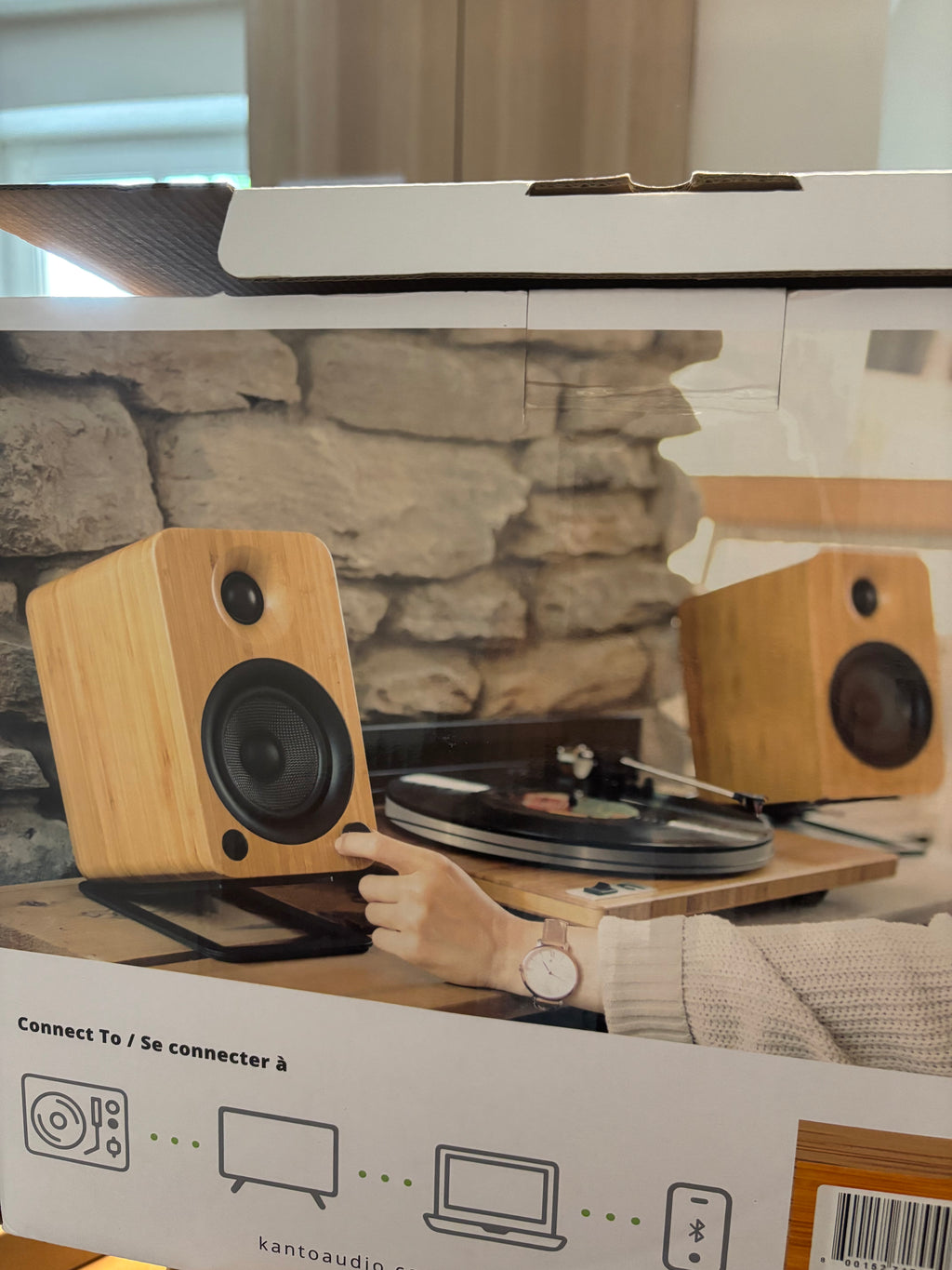 Aktiv-Lautsprecher der Firma Kanto Yu4 , HiFi, Bluetooth, Bambus , 1 Paar, Retoure in neuwertigem Zustand