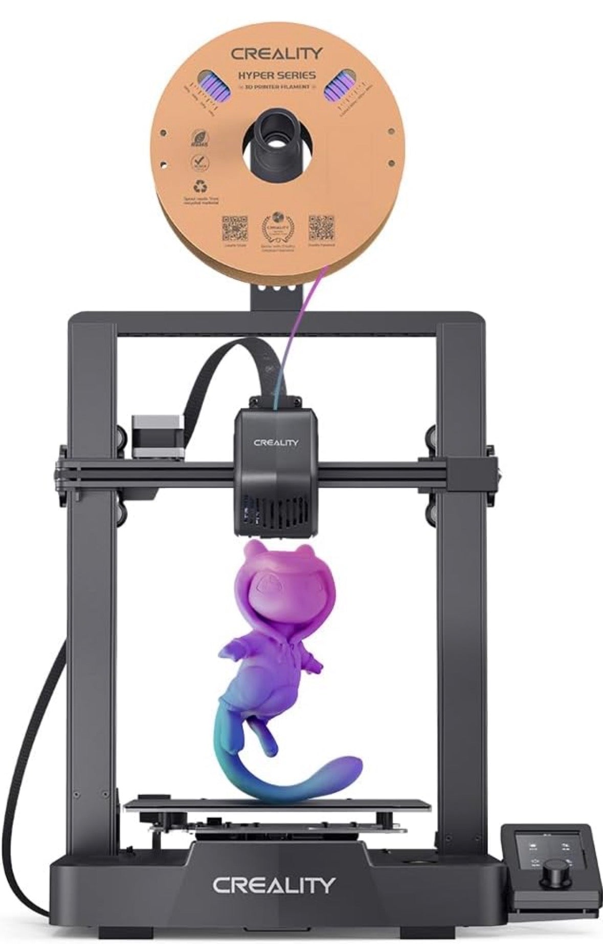 Creality Ender 3 V3 SE 3D Drucker, 250mm/s Druckgeschwindigkeit 3D Drucker mit CR Touch Auto Leveling, Sprite Direct Extruder Dual Z-Achse & Y-Achse, Druckgröße 8.66 * 8.66 * 9.84in